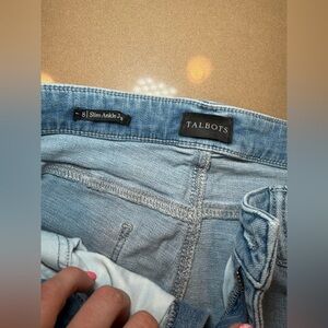 Talbots Blue Ankle Cropped Jeans